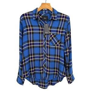 Rails Hunter Shirt in Sapphire Indigo Size Small